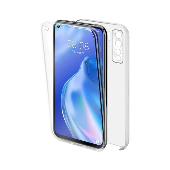 Funda de Silicona 360º para Huawei P40 Lite/Nova 6 Se Transparente